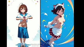 [Dulce, Estilo Japones, Mostrando Su Dulce] Anime Girl Mostrando Su Dulce Cuerpo