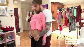 [And Undressed Backstage, Petite Avery Moon, Skirt] BTS Petite Avery Moon Gets Teased And Undressed Backstage