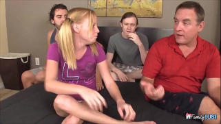 [Lust, Teen, Teen Blonde Gets] Teen Lapdancer Gets Gangbanged