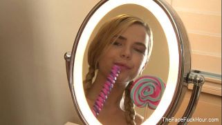 [Gets Face, Puba, Teen] Teen Strips Gets Hate Fucked