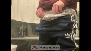 [Voyeur, In Sportswear Cums, In Sportswear] Amateur Horny Asshole In Sportswear Cums In Condom
