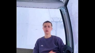[Exhibitionist, Gondola, Twink Masturbates In] Twink Masturbates In Ski Gondola