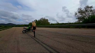 [Unexpected Wild, Skinny Body, Pornstar] Angie Lynx Motorbike Drone Filming Takes An Unexpected Wild Sex With Pilot Xaviphoto