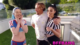 [Moss, In White Cum, BFFs] Sporty Teens Covered In A Cum After A Foursome